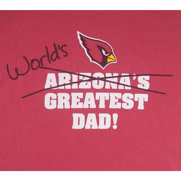 NFL Other - Arizona Cardinals Mens Shirt XL World's Best Dad Father's Day Team Logo T-Shirt